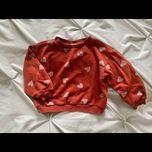 H&M oversized heart pullover 1.5y